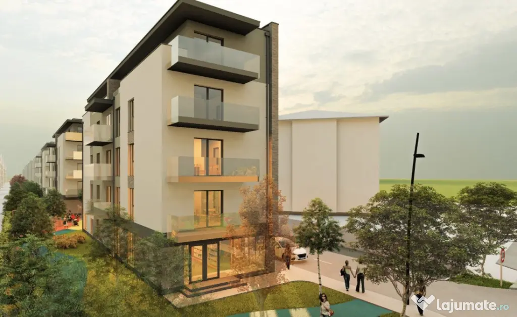 Apartament 2 CAM, SU 42.24 MP, 1 BALCON in zona CETATII
