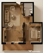 Ap. 2 Camere Spațios 49.6 mp + Balcon | Burdujeni | Rate 35