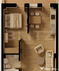 Ap. 2 Camere 43 mp + Balcon Generos 8.3 mp | Încălzire Par