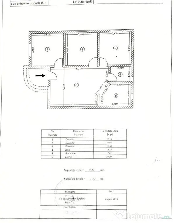 Casa pe parter individuala la pret de apartament
