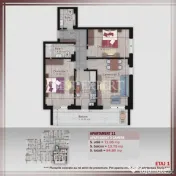3 Camere | Bloc Boutique | Încălzire în Pardoseală | 600 