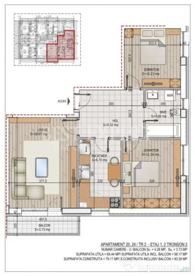 3 Camere Direct Dezvoltator Ideal Familie/Credit Ipotecar 15