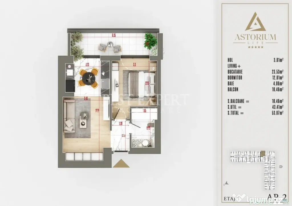 2 Camere în Ansamblu Premium | Terasă Generoasă | Încăl - Bucuresti (Bucuresti-Ilfov)