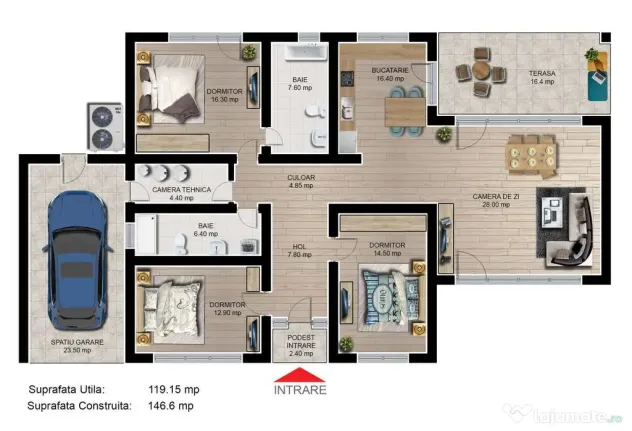 Casa individuala 4 camere finalizata intabulata Cartier I...