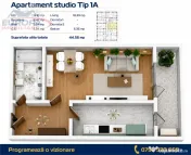 Garsoniera zona C5 in BLOC NOU