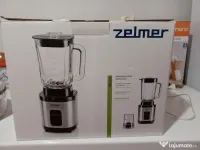 Blender Zelmer nou, cu cană din sticlă groasă, de 1,5 litri, putere 750 W