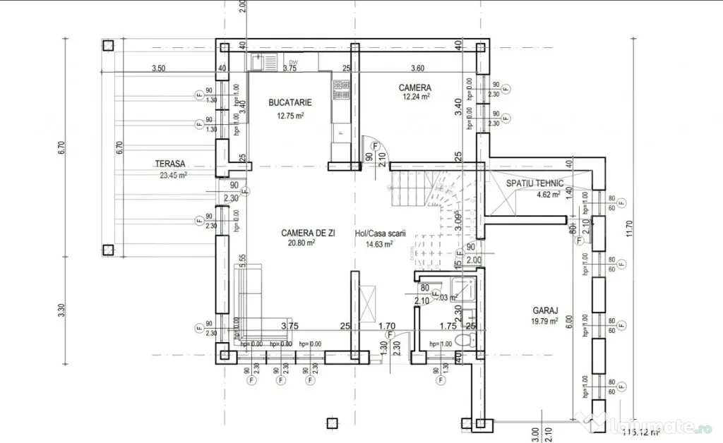 Proiect in execuție! Casă individuală,4 camere,3 băi,gar