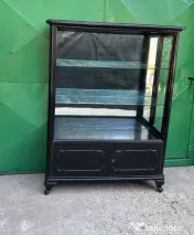 Vitrina Vintage Stil Rococo cu rafturi de sticla; Dulap cu etajere; Biblioteca