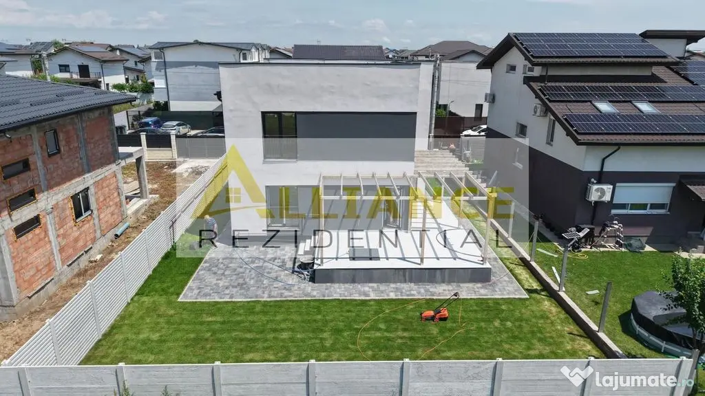 Casa moderna P+1 pe teren de 430 mp – 4 dormitoare, 3 b...