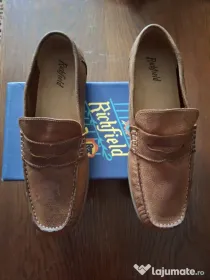 Mocasuni barbati, fin piele, noi , Richfield