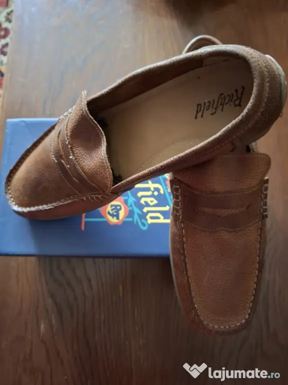 Mocasuni barbati, fin piele, noi , Richfield