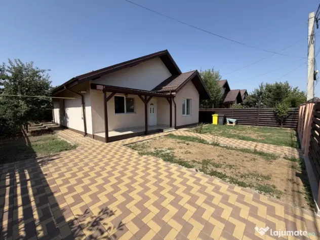 Domnești, casa pe parter, 400mp, 117mp utili, 3 camere, mob