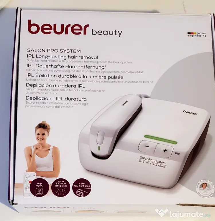 Epilator cu laser Beurer nou in cutie