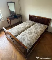 Set Mobilier Dormitor Vintage Stil Clasic cu ornamente sculptate 