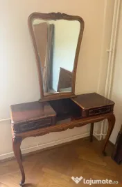 Set Mobilier Dormitor Vintage Stil Clasic cu ornamente sculptate 