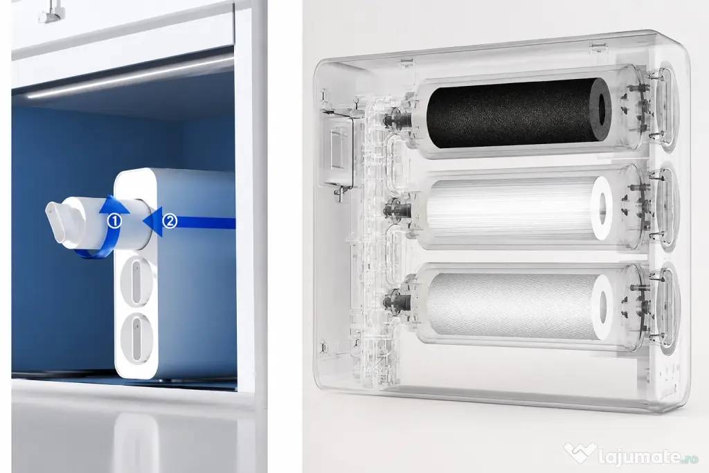 CREAwater Sistem de Ultrafiltrare Apa de Baut montat sub chiuveta import Italia