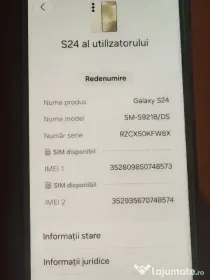 Samsung S24, 256 Gb