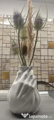 Vază decorativa handmade luminoasă