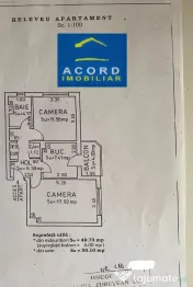 Piata farului- apartament 2 camere decomandat stradal