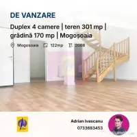 Duplex 4 camere | teren 301 mp | grădină 170 mp | Mogo?...