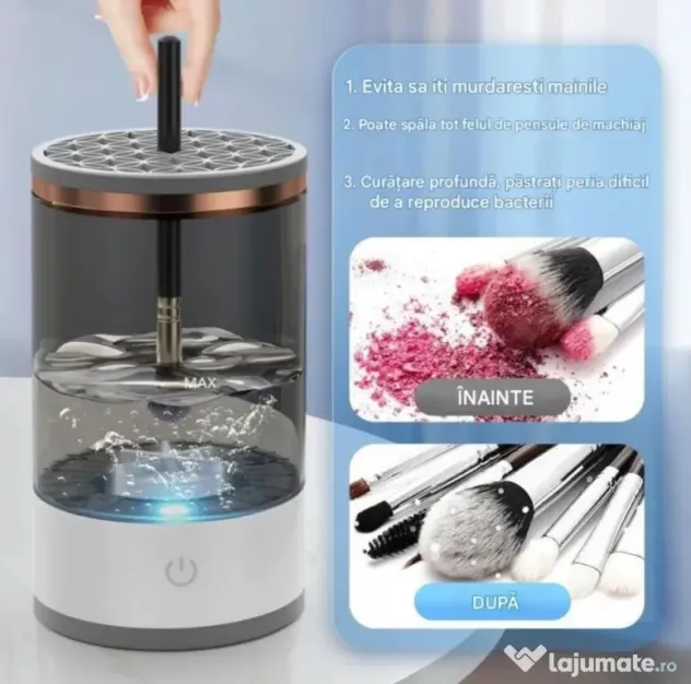 Aparat electric curatare pensule machiaj