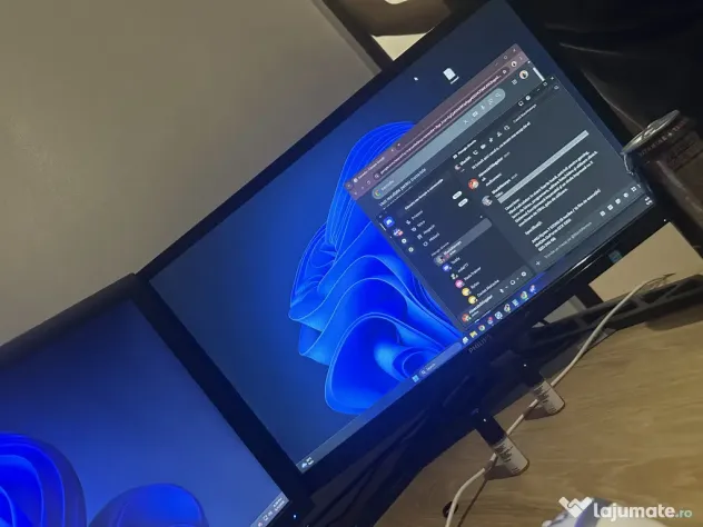PC Gaming / Office Ryzen 7 5700G + GTX 1050 + 2 Monitoare 75Hz