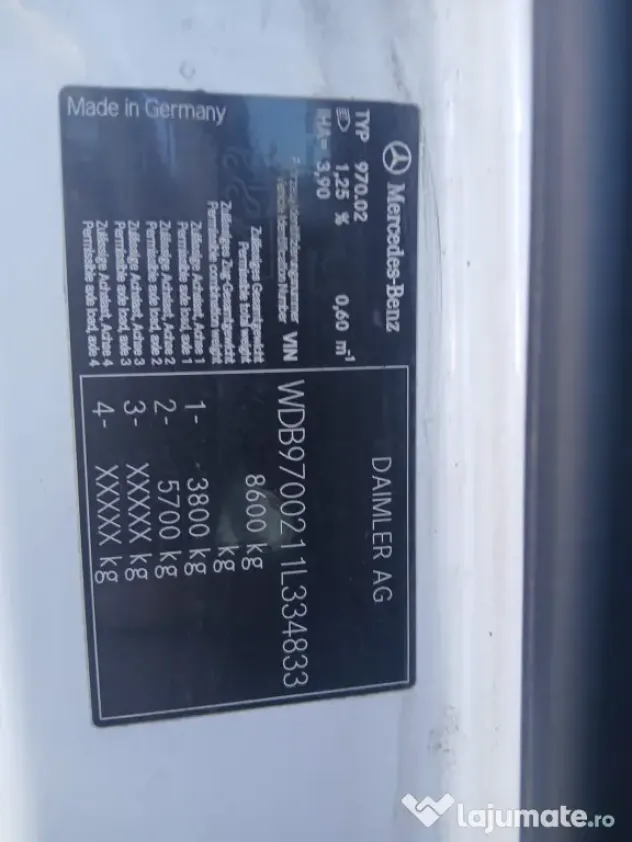 Mercedes Atego model 822