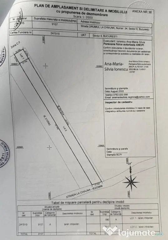 Teren intravilan 590 mp, construcții sau investitie - Se... - Bucuresti (Bucuresti-Ilfov)