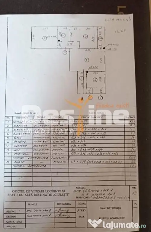 APARTAMENTt 3 CAMERE DE VANZARE - Parter -GIULESTI - Bucuresti (Bucuresti-Ilfov)