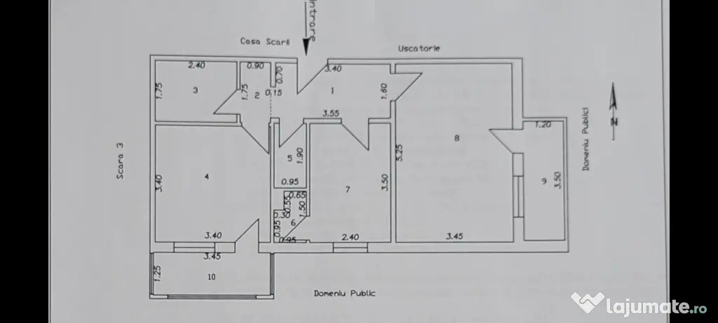 Vând apartament 2 camere zona Kiseleff