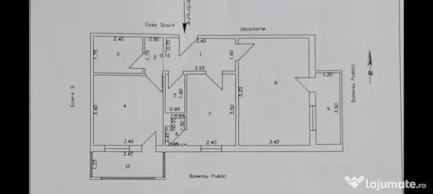 Vând apartament 2 camere zona Kiseleff
