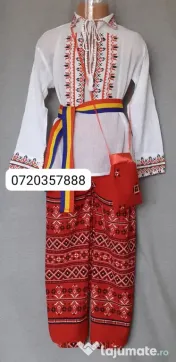 Costum popular pentru copii 8-9-1-11-12-13 ani, 215 lei 