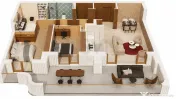 Apartament 3 camere terasa 46 mp Era Pipera