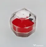 Cutie tip diamant pentru bijuterie transparenta catifea roșie X 240 bucati NOI cadou frumos