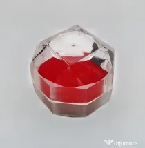 Cutie tip diamant pentru bijuterie transparenta catifea roșie X 240 bucati NOI