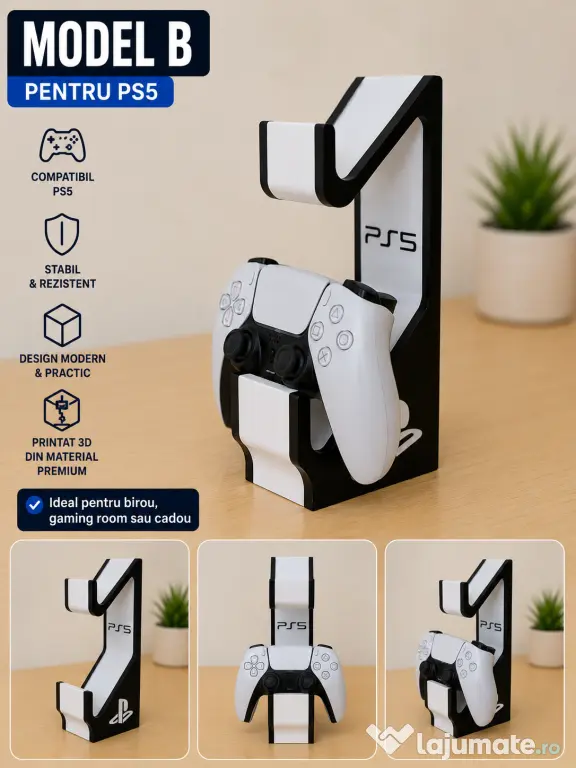 Suport controller PS4 / PS5 – modele 3D printate