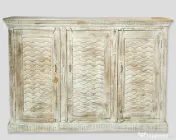 Comoda din Lemn de Mango cu Usi Sculptate - Pentru Living