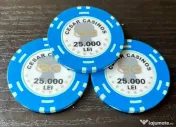 Set 3 Jetoane "Cesar Casinos" București – 25.000 Lei (anii '90)