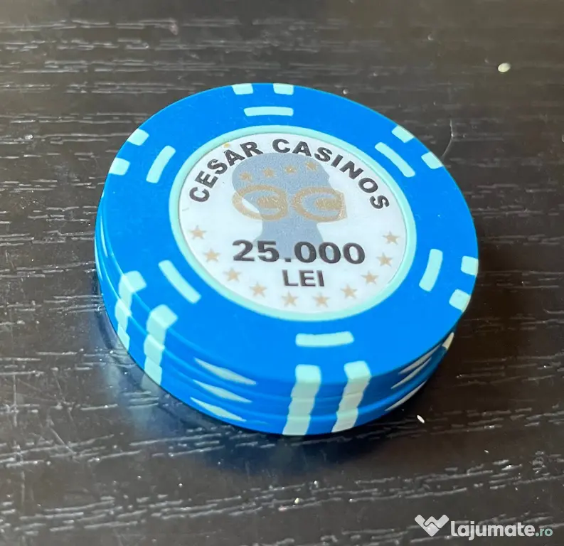 Set 3 Jetoane "Cesar Casinos" București – 25.000 Lei (anii '90)
