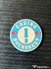 Jeton Casino Bucharest InterContinental $1 Anii '90 – Piesă Istorică de Colecție 
