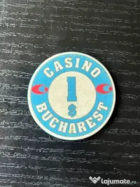 Jeton Casino Bucharest InterContinental $1 Anii '90 – Piesă Istorică de Colecție