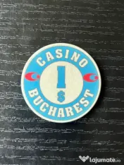 Jeton Casino Bucharest InterContinental $1 Anii '90 – Piesă Istorică de Colecție 