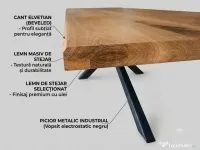 Vand masa stejar masiv 3000X1000 mm 