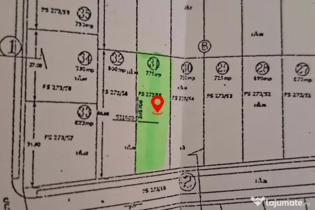 Teren intravilan 775 mp Călugăreni, Arad - asfalt, utilități, 7 min. de Arad și A1