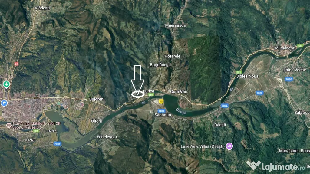 TEREN 2153 MP BUJORENI - DESCHIDERE LA DN7 - Bujoreni (Valcea)