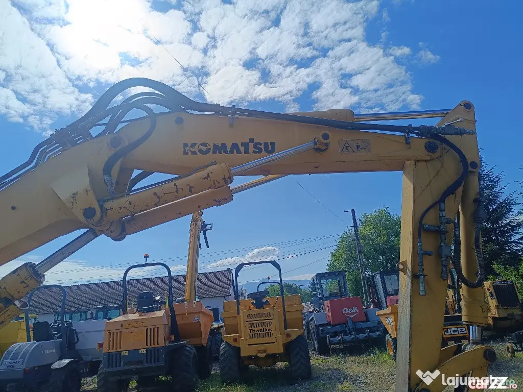 Excavator pe roți Komatsu PW110R, 12 Tone, 2010 - Negresti Oas (Satu-Mare)