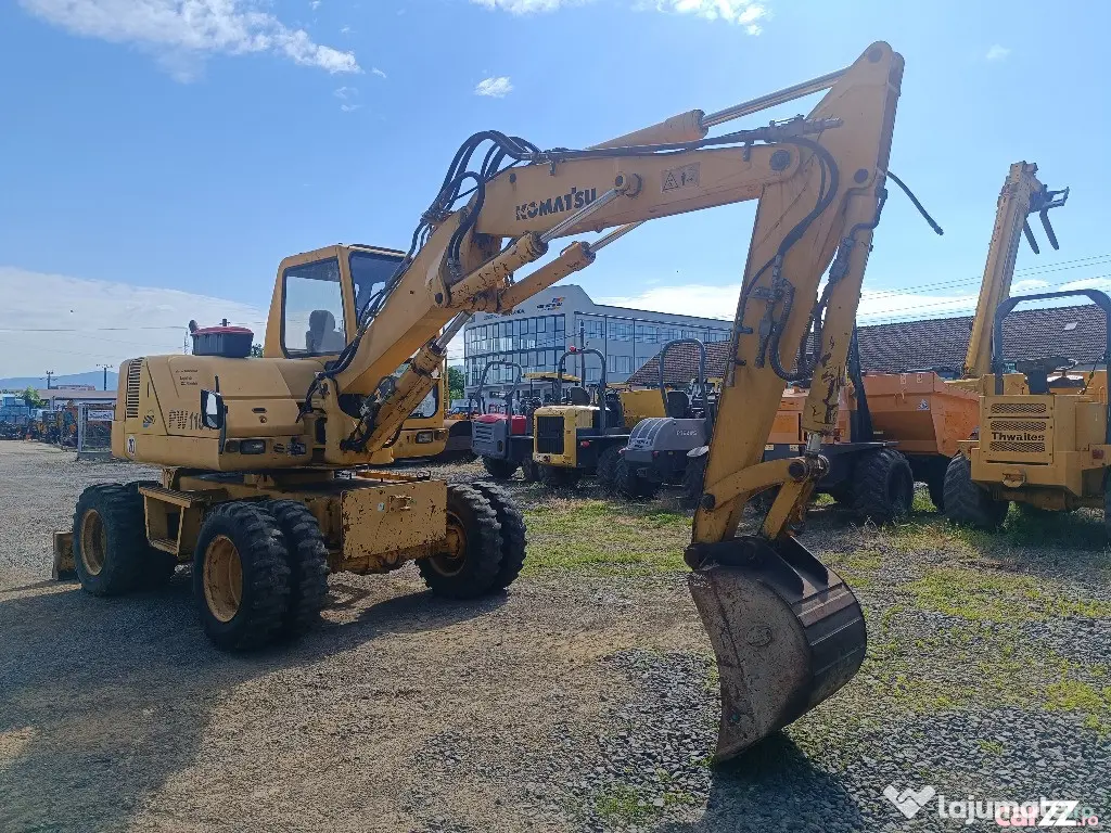 Excavator pe roți Komatsu PW110R, 12 Tone, 2010 - Negresti Oas (Satu-Mare)