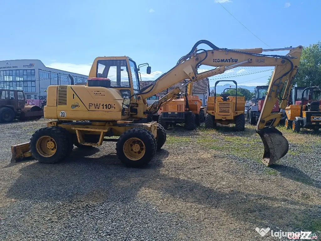 Excavator pe roți Komatsu PW110R, 12 Tone, 2010 - Negresti Oas (Satu-Mare)