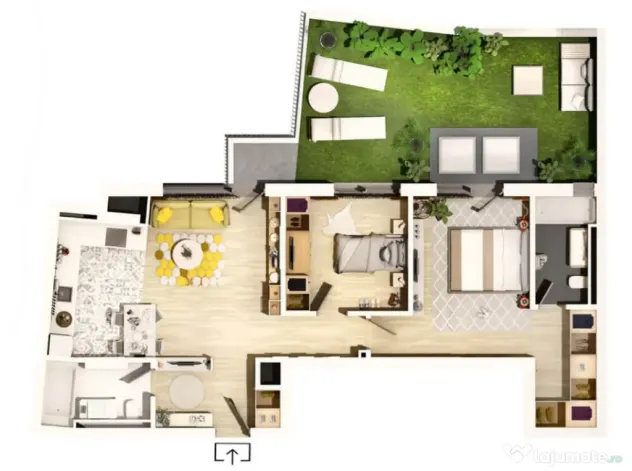 Apartament 3 camere, semifinisat, 80 mp, Centrul Clujului! - Cluj-Napoca (Cluj)