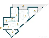 Apartament 3 camere 88,2 mp, terasa 36,2, ansamblu Intre Lac